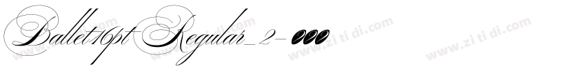 Ballet16pt Regular_2字体转换
